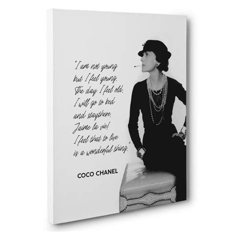 coco chanel wall art quotes